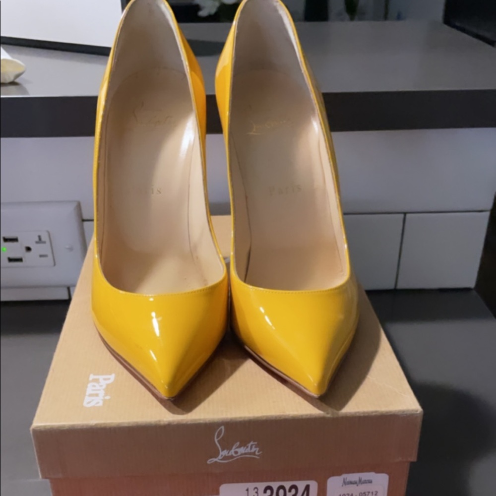 Yellow Christian Louboutin Pigalle